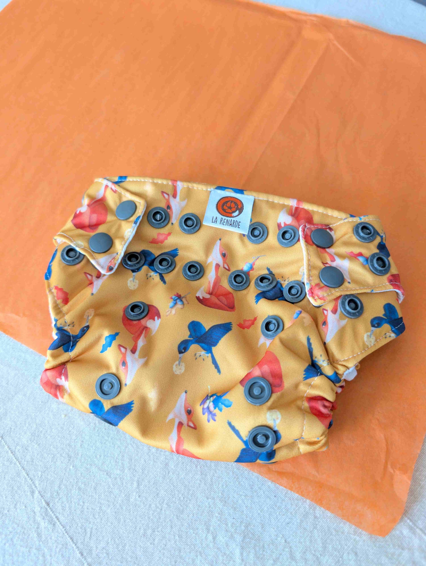 Couche lavable -  Corbeau et Renard - Tout en 1