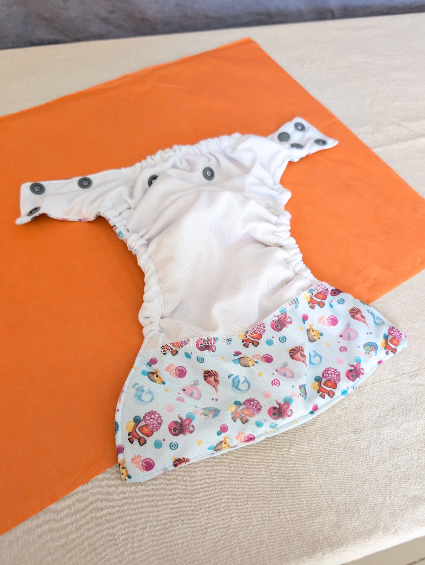 Couche lavable -  Océan (Tout en 2)