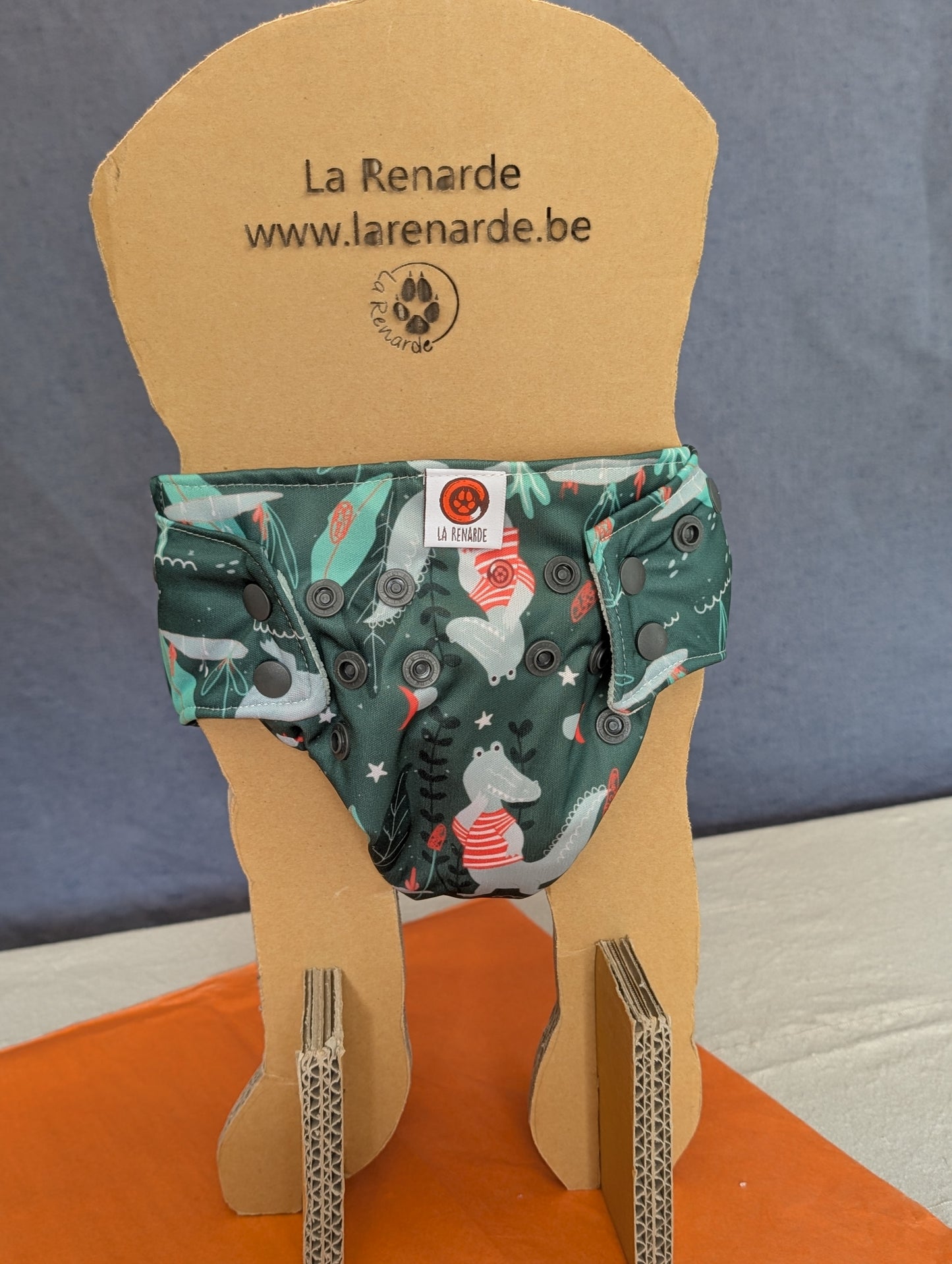 Couche lavable -  Crocodiles - Tout en 1