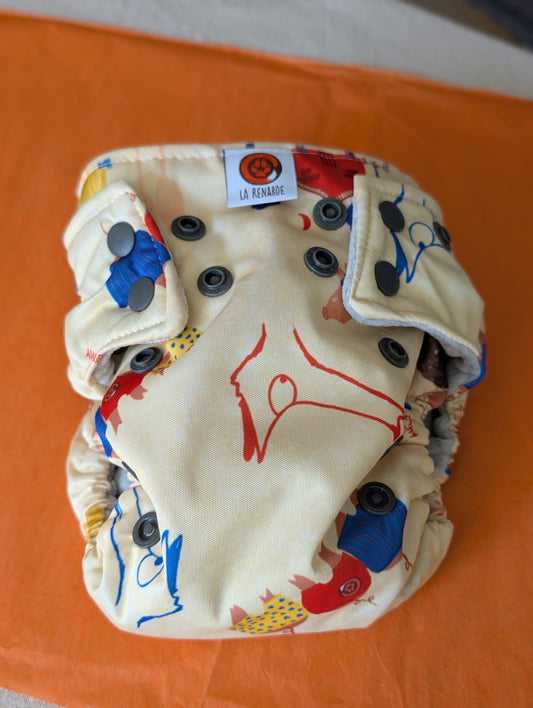 Couche lavable -  3 petits cochons - Tout en 1