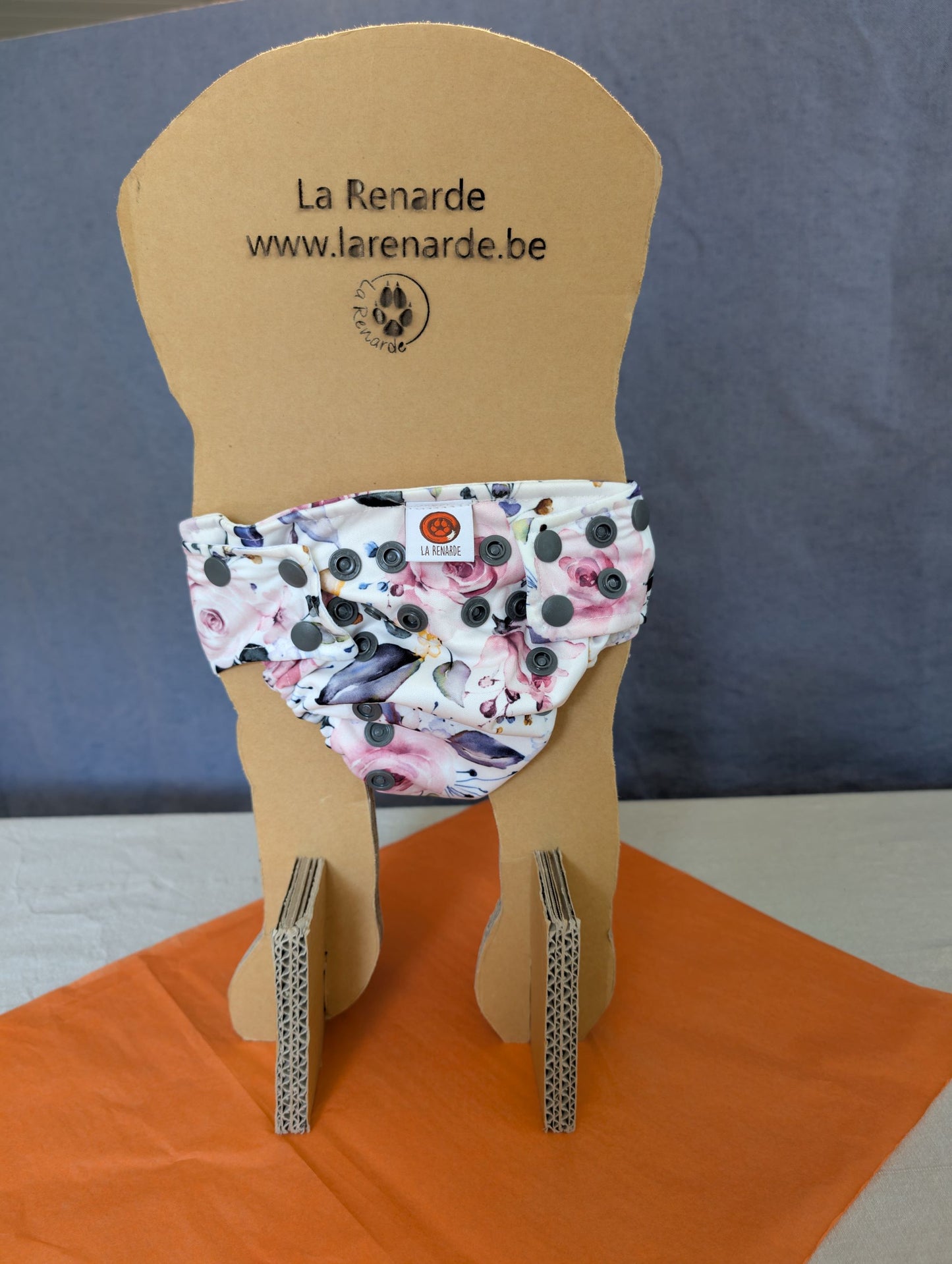 Couche lavable -  Fleurs (Tout en 2)
