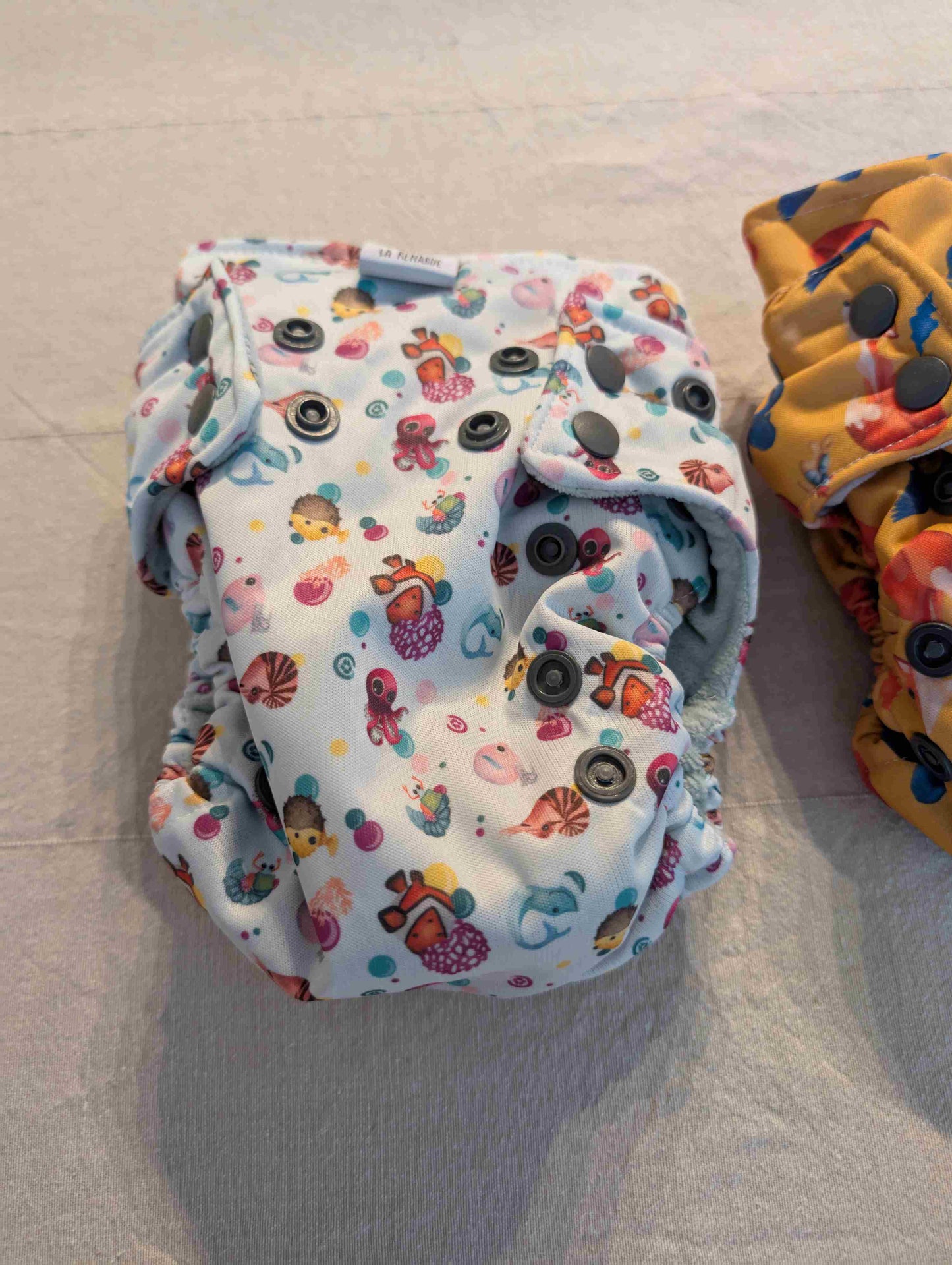 Couche lavable -  Océan - Tout en 1