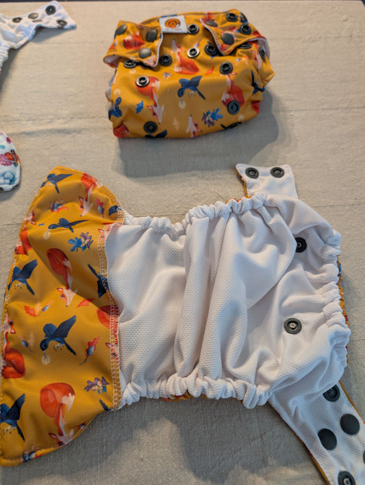 Couche lavable -  Renard (Tout en 2)