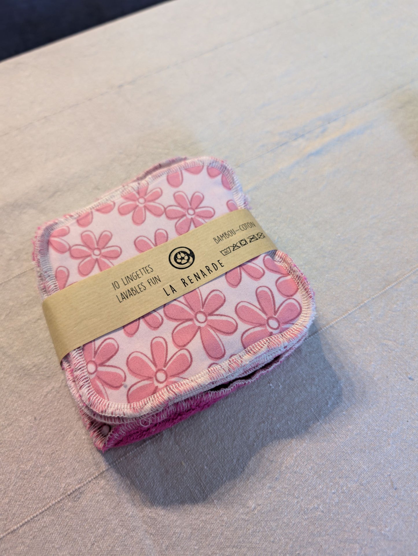 Débarbouillettes Pâquerettes
